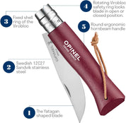 Cuchillo Opinel N°8 Trekking vino