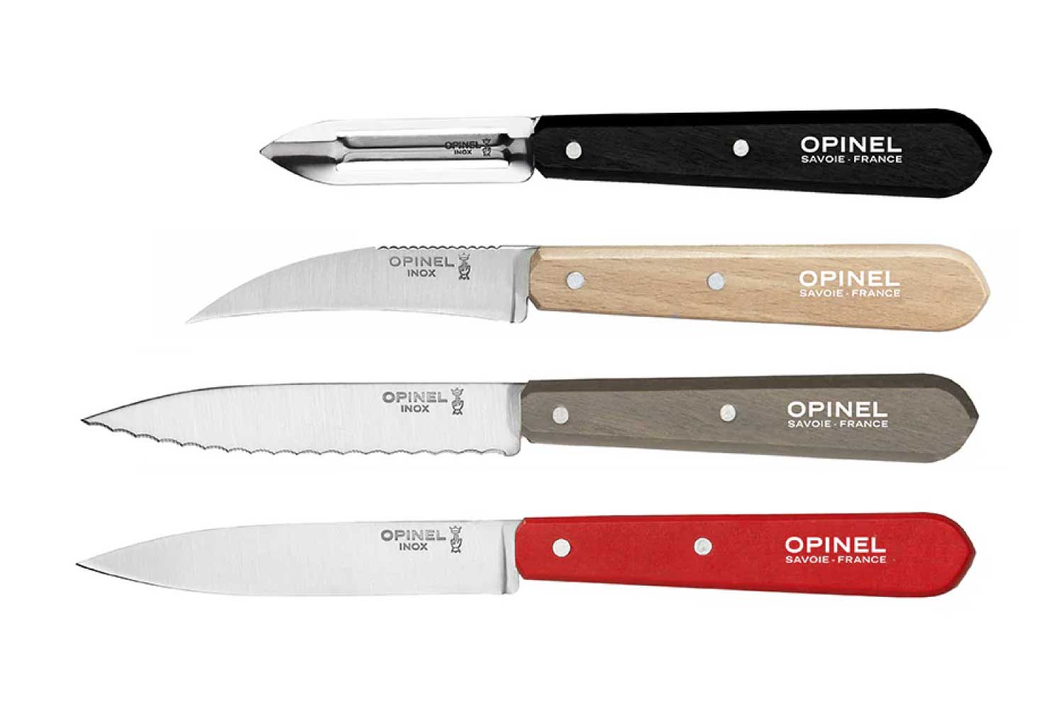 Cuchillos Opinel N°112 Los esenciales Loft - 4 unidades
