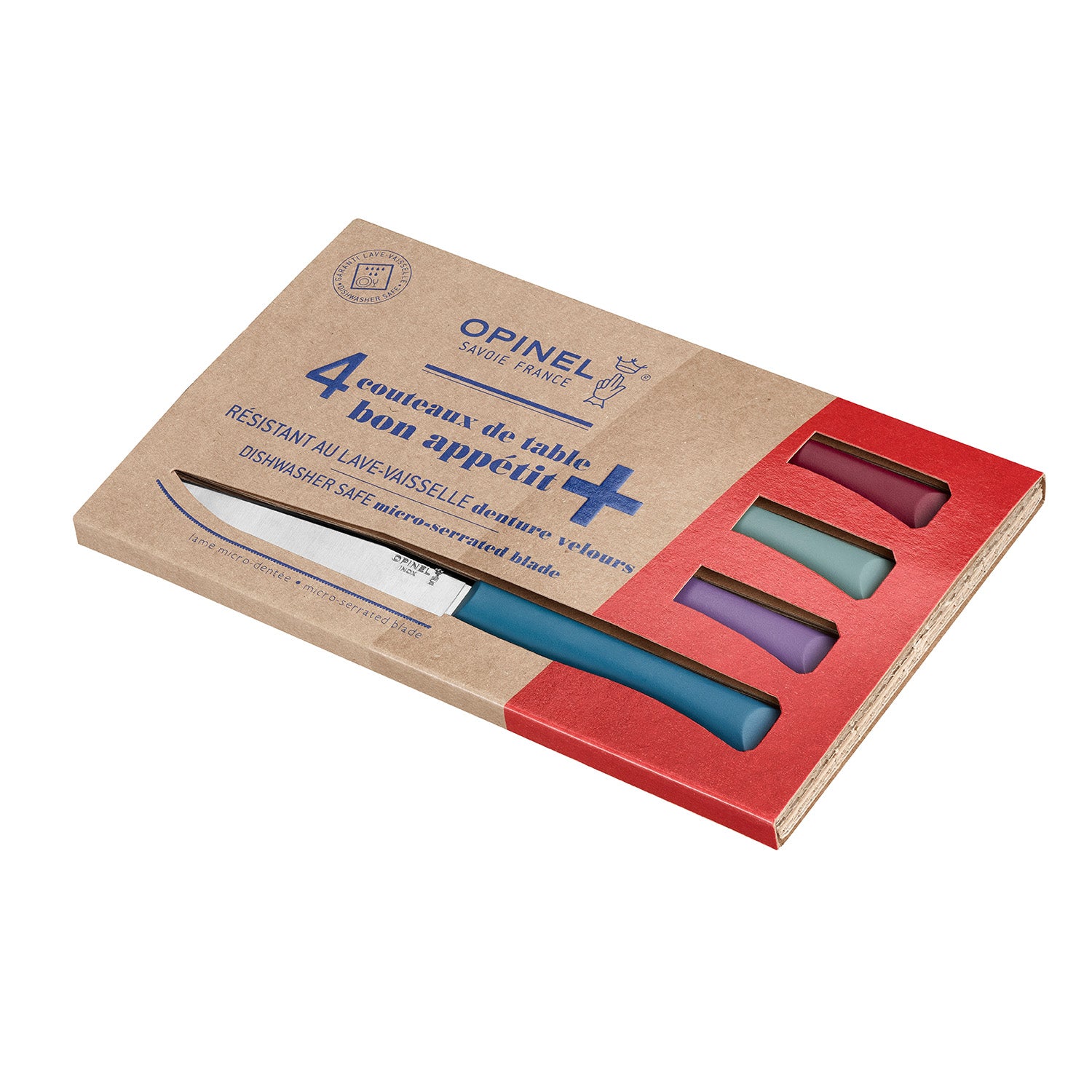 Set x4 Bon Appétit Plus Opinel Glam (varios colores)