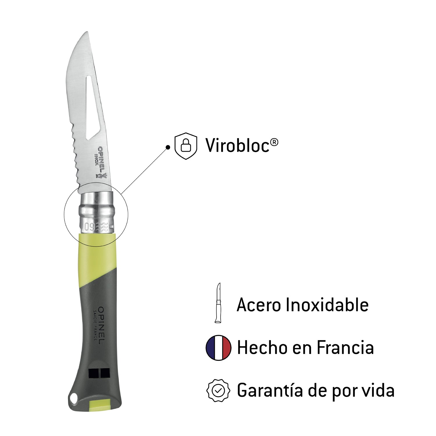 Cuchillo N°09 Ocean amarillo
