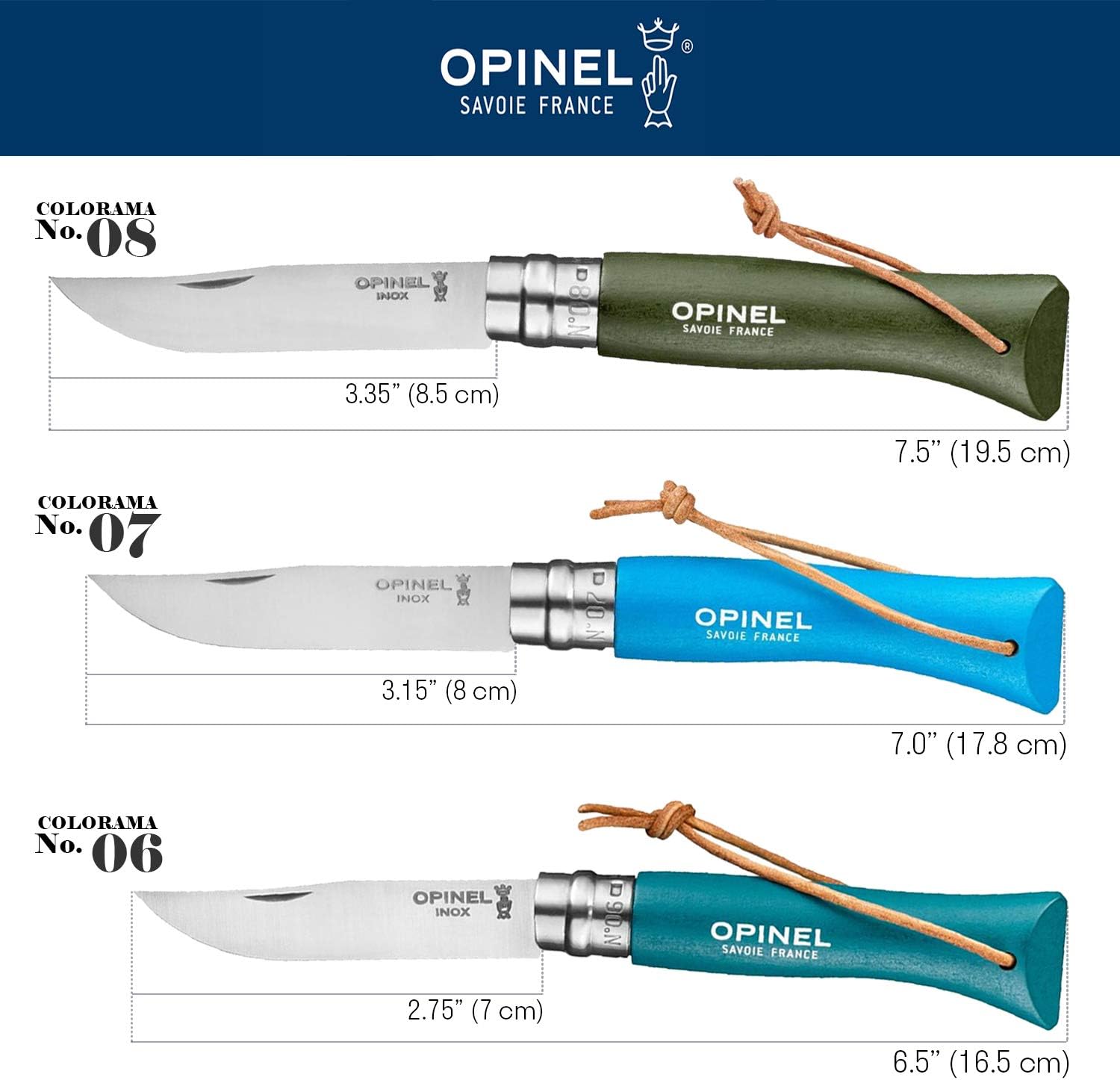 Cuchillo Opinel N°8 Trekking negro