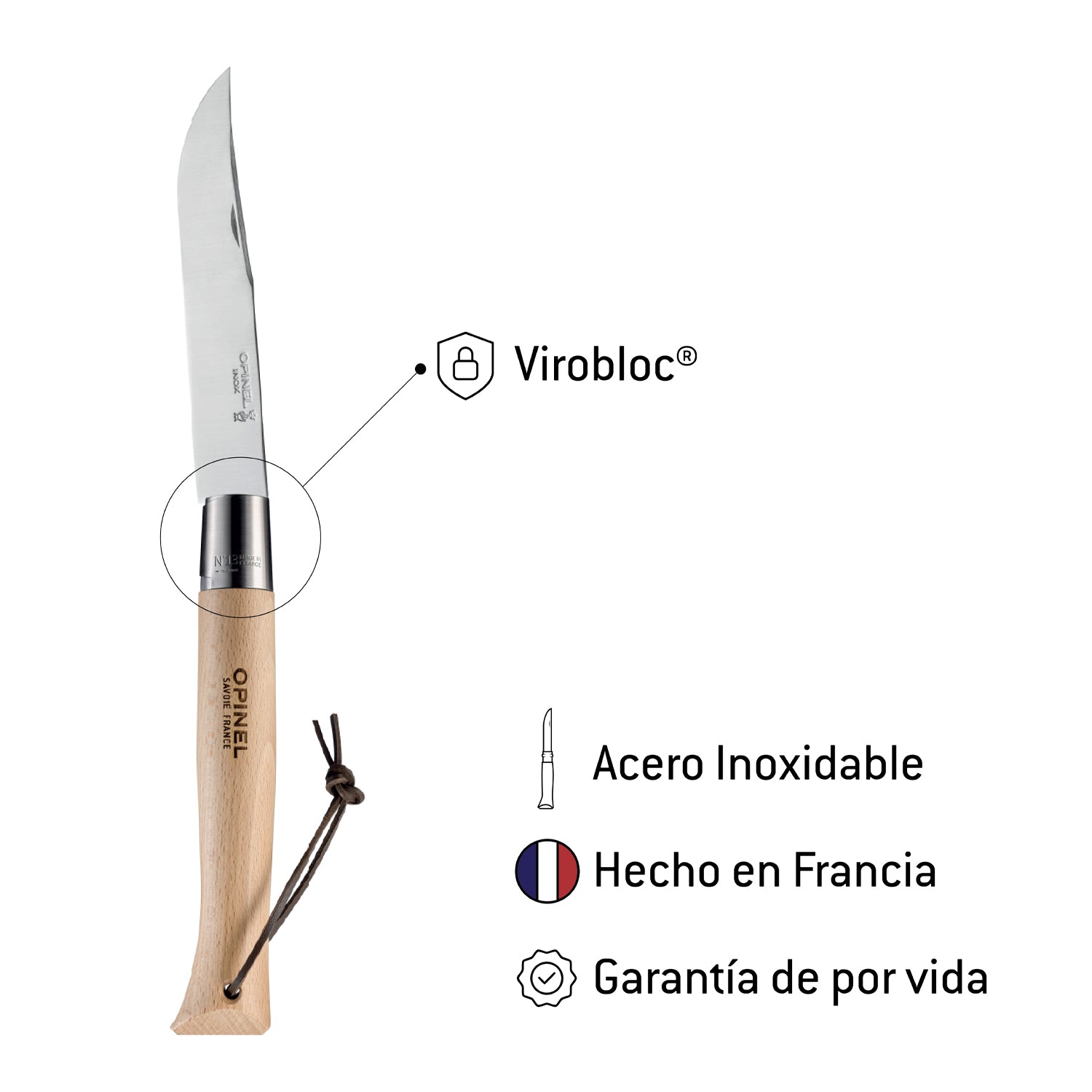 Cuchillo N°13 de acero inoxidable