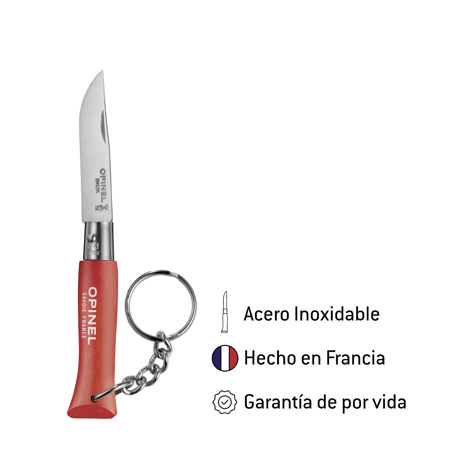 Cuchillo N°4 llavero rojo