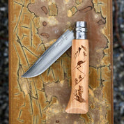 Cuchillo N°8 con grabado de montaña