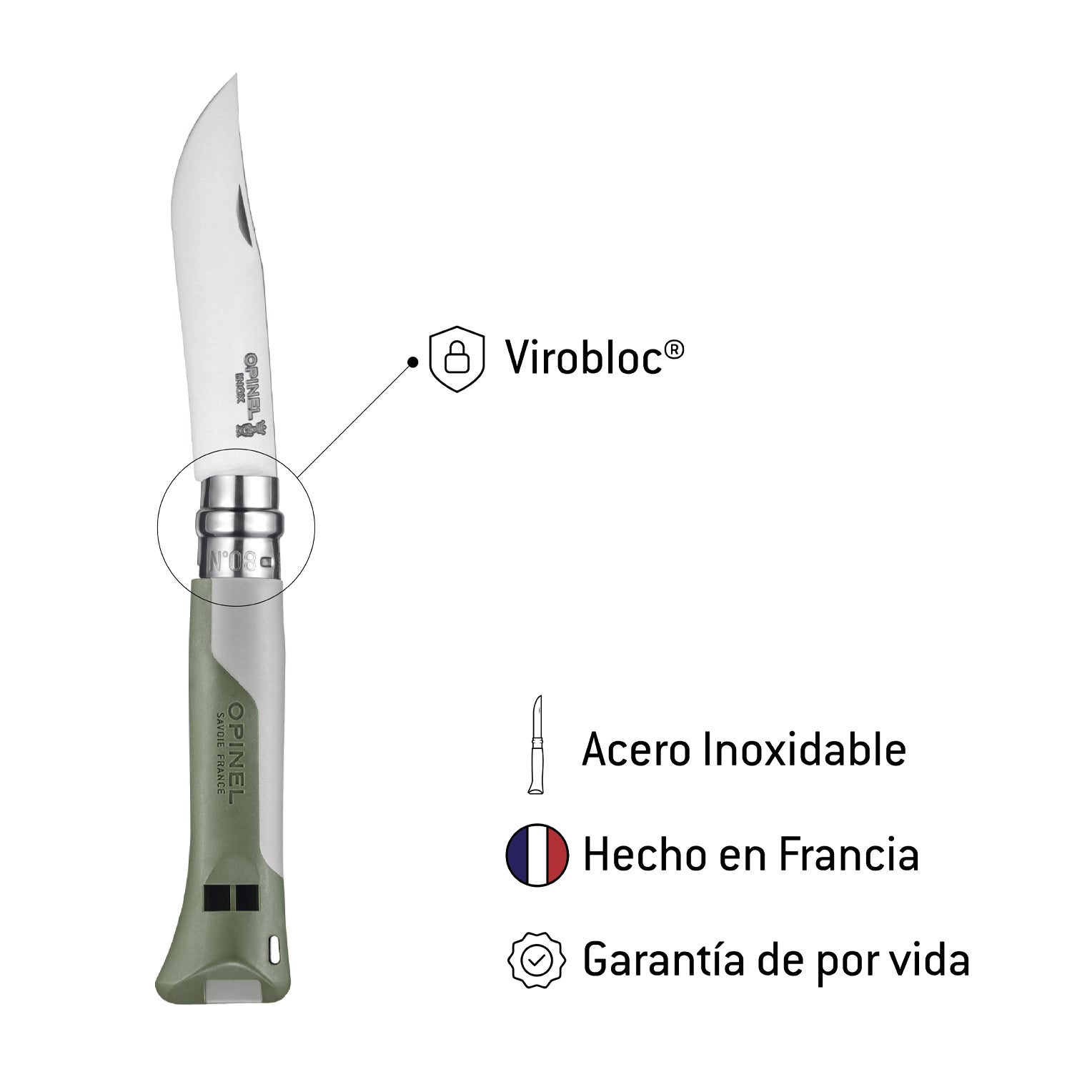 Cuchillo N°08 Horizon caqui
