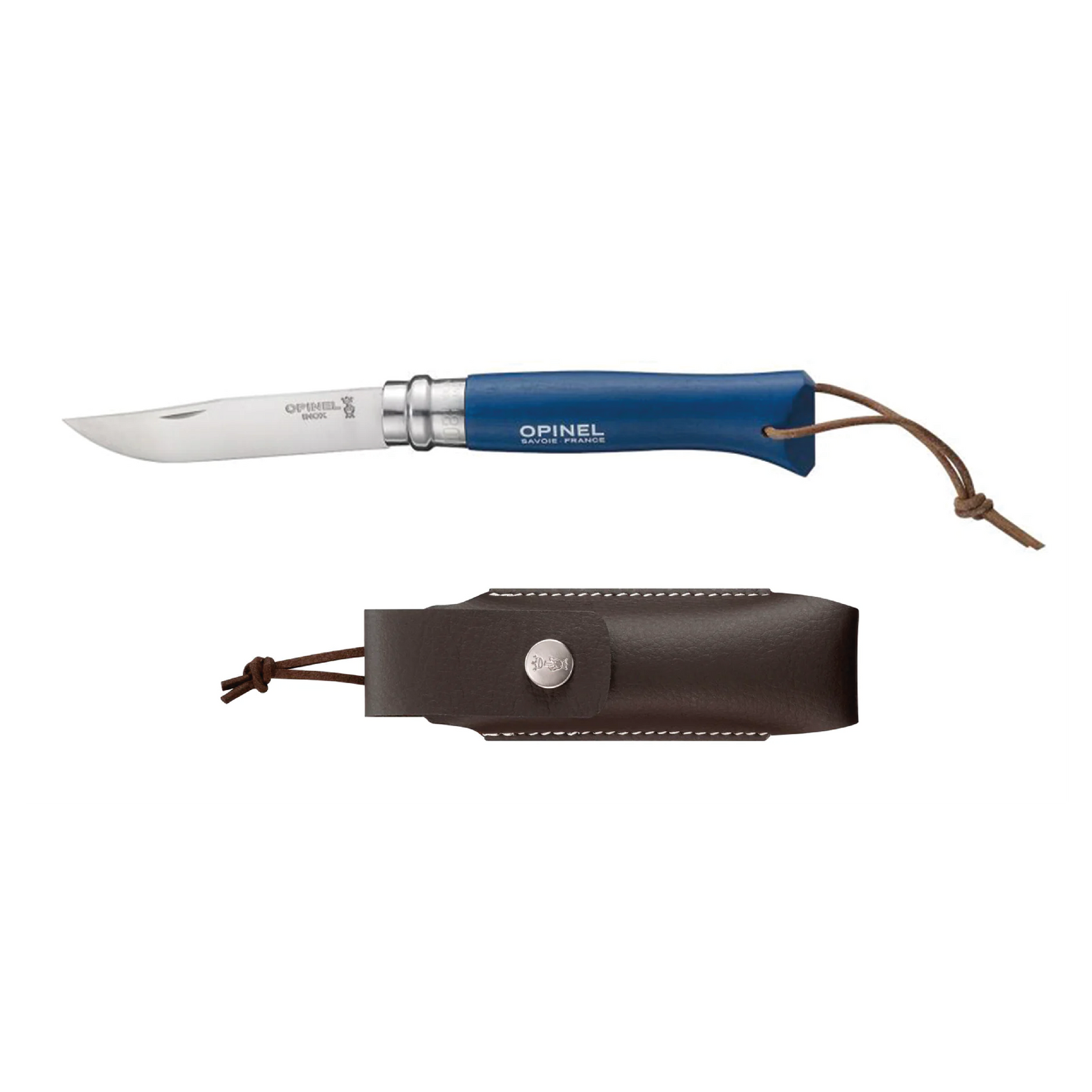 Cuchillo Opinel N°8 Trekking azul con funda