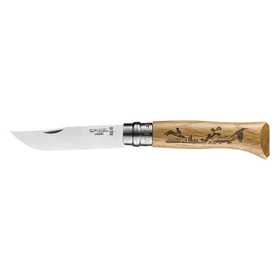 Cuchillo Opinel N°8 con grabado de liebres