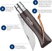 Cuchillo Opinel N°8 Trekking negro