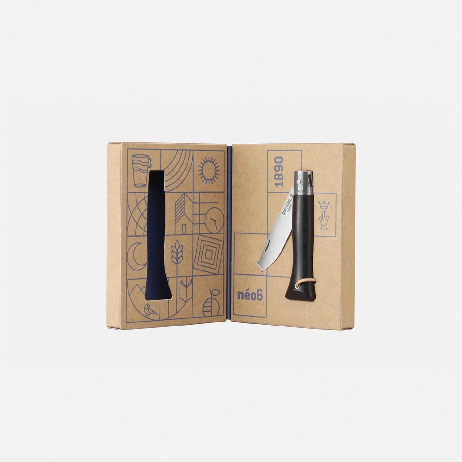Cuchillo Opinel Neo N°6 de acero inoxidable Opiflex ébano