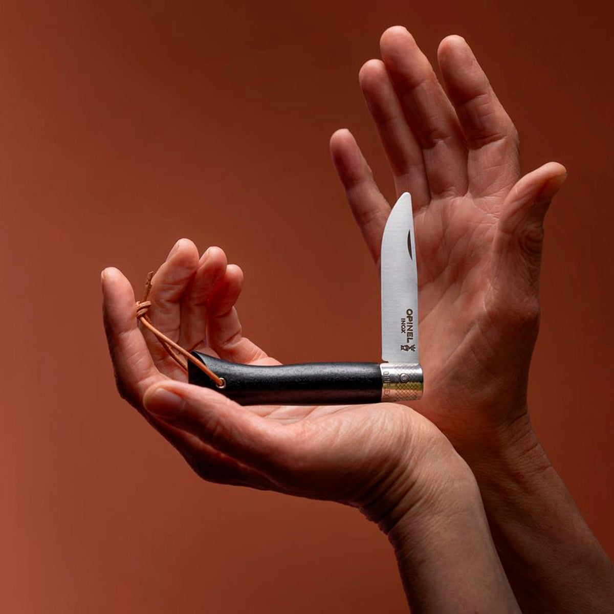 Cuchillo Opinel Neo N°6 de acero inoxidable Opiflex ébano