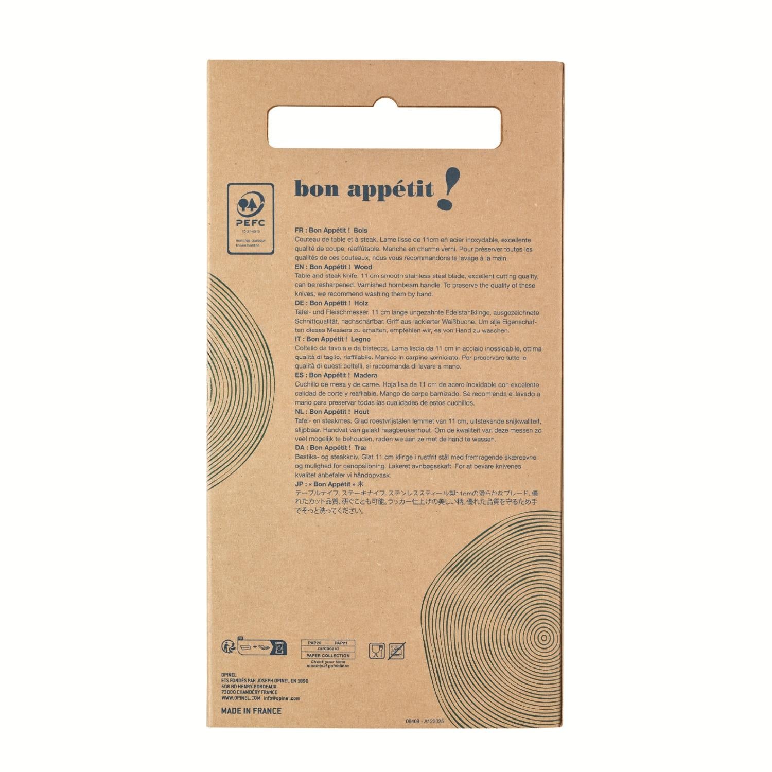 Cuchillos N°125 Bon Appétit Salvia - 4 unidades