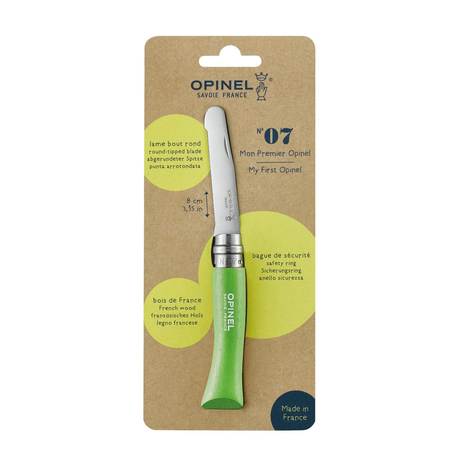 Cuchillo N°07 Mi Primer Opinel Manzana