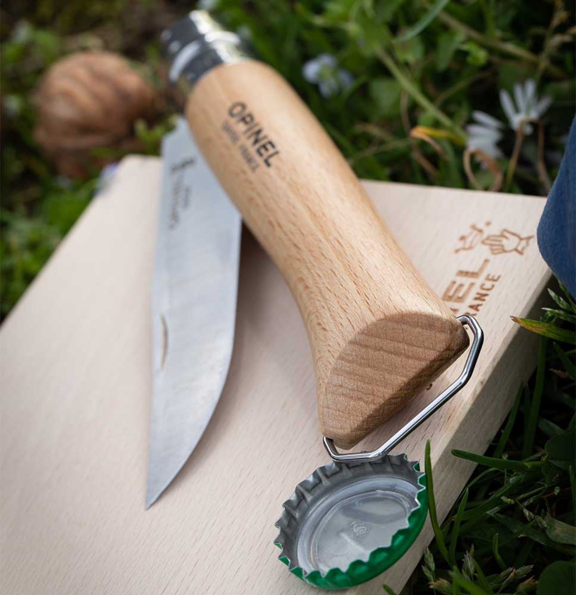 Cuchillo Opinel N°10 Abrebotellas con Sacacorchos